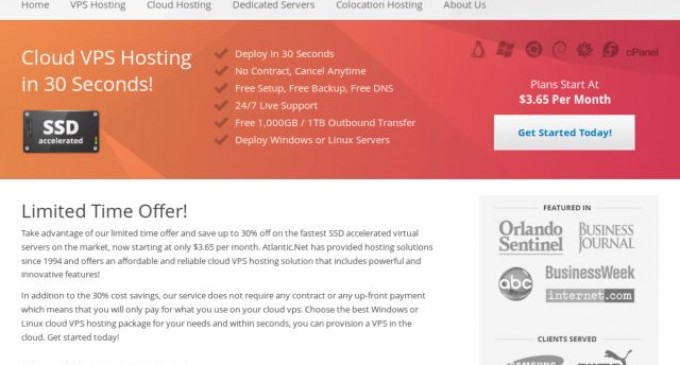 Atlantic.Net Offers Huge Discounts on Dedicated Server Hosting Plans!