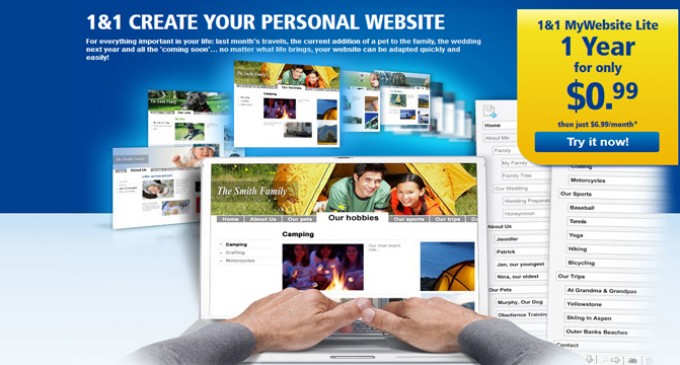 1&1 Launches New Offer for Personal Websites