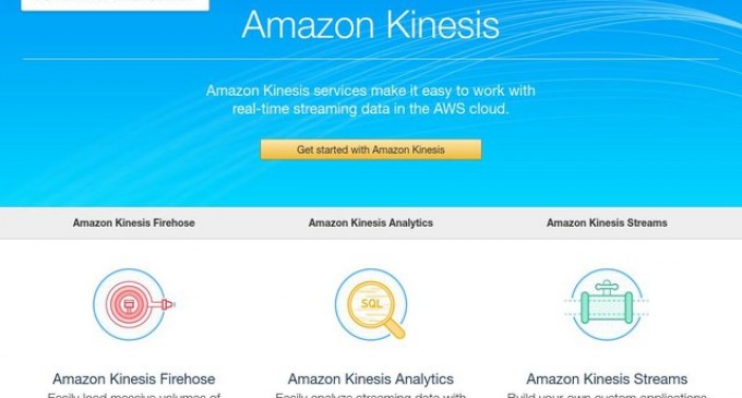 AWS Releases Amazon Kinesis Analytics