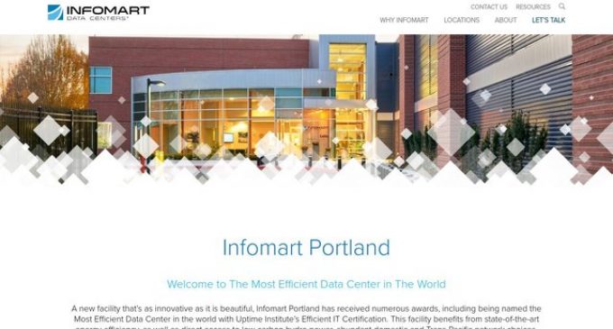 Infomart Data Centers’ Portland Facility Awarded LEED Platinum Green Building Certification